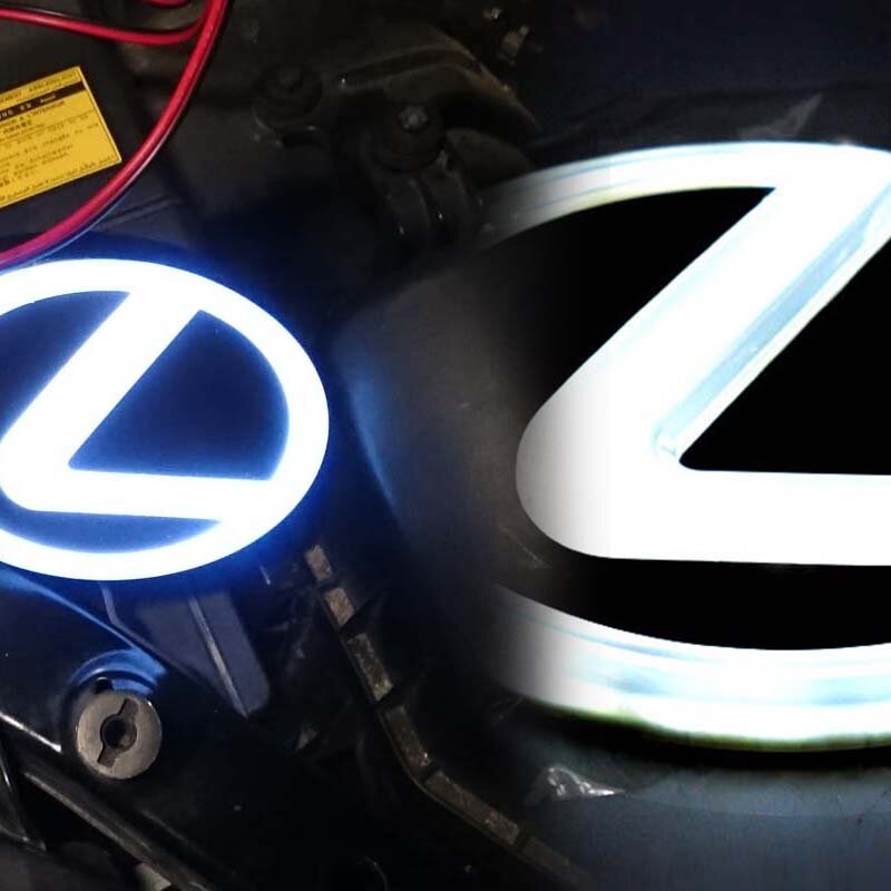 O emblema do logotipo do carro 4d conduziu a decoração traseira clara fria da modificação do logotipo do carro apropriada para ls270, ex250, ds350, etc.