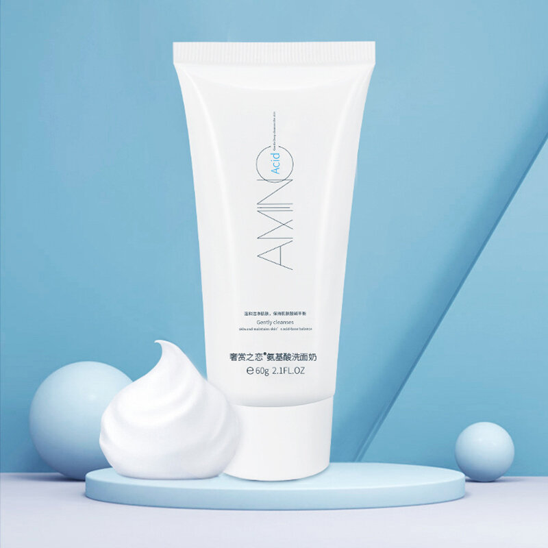 Detergente viso aminoacidi idratante schiarente idratante controllo olio nutriente cura della pelle strumenti per la pulizia del viso