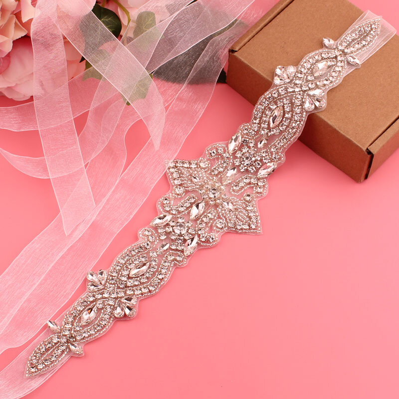 Свадебный пояс, женские свадебные украшения, серебряный бриллиантовый жемчуг с блестками, официальная вечерняя одежда, бриллиантовый пояс