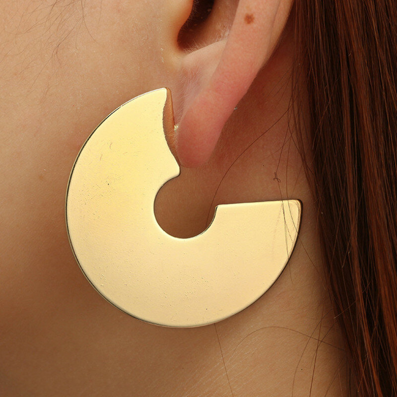 Fashion Jewelry Geometric Irregular Metal Alloy  Drop Earrings for Women Birthday Gift