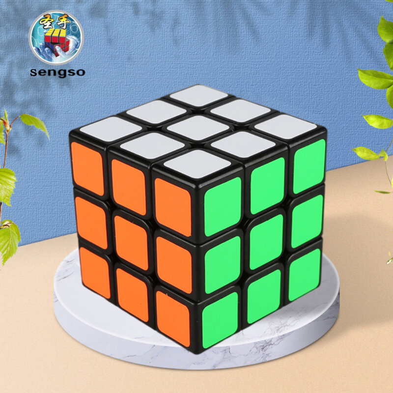 Sengso cubo muslimic Magic cube PVC Sticker Block puzzle shengshou Speed Cube 3x3x3 Educational Cube Toys for children