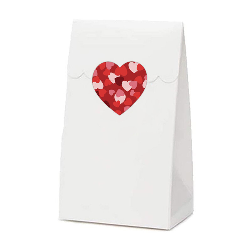 Autocollants ronds de remerciement joli cœur, étiquettes scellées, fournitures de papeterie pour enveloppes, cadeaux de mariage