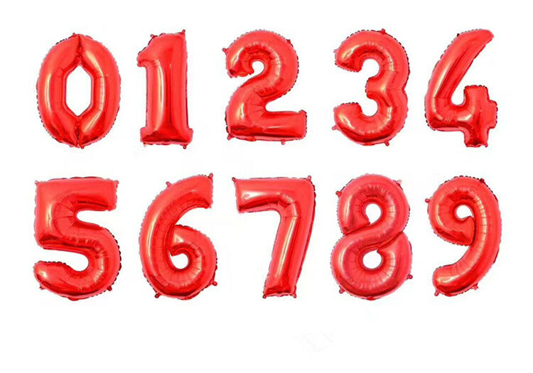 16 ''32'' czarna liczba z balonów foliowych 0-9 czarny urodziny dekoracje ślubne zaopatrzenie firm obchody rocznicy Baby Shower