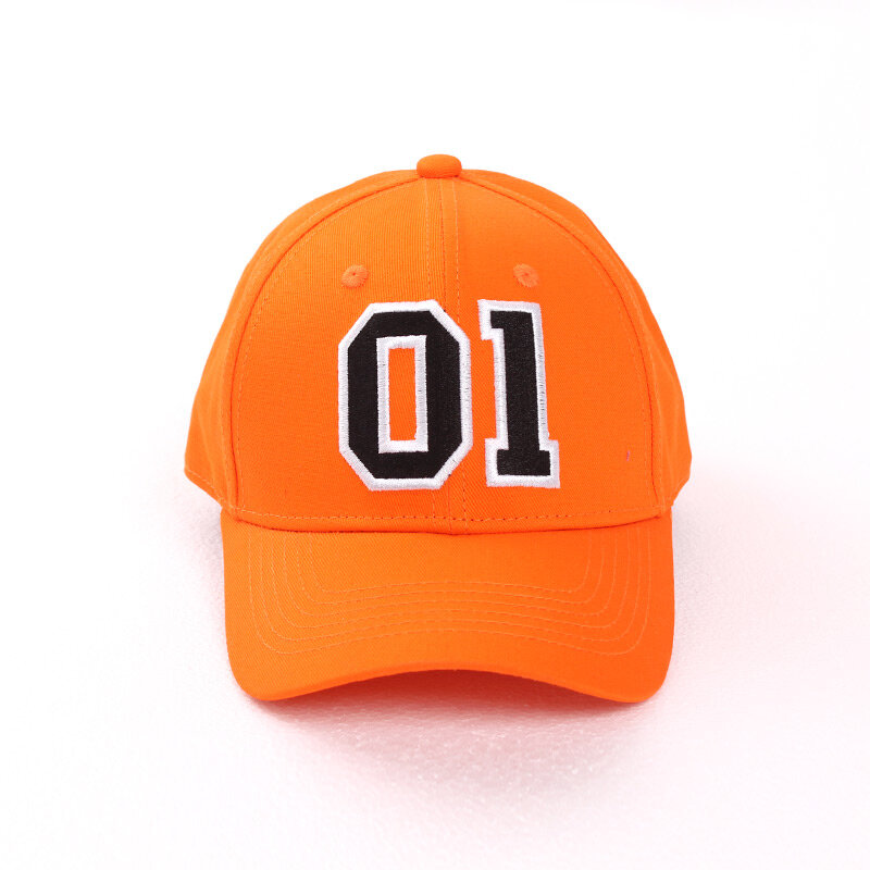 General Lee 01 Embroidered Cotton Cosplay Hat Orange Good OL' Boy Dukes Baseball Cap Adjustable
