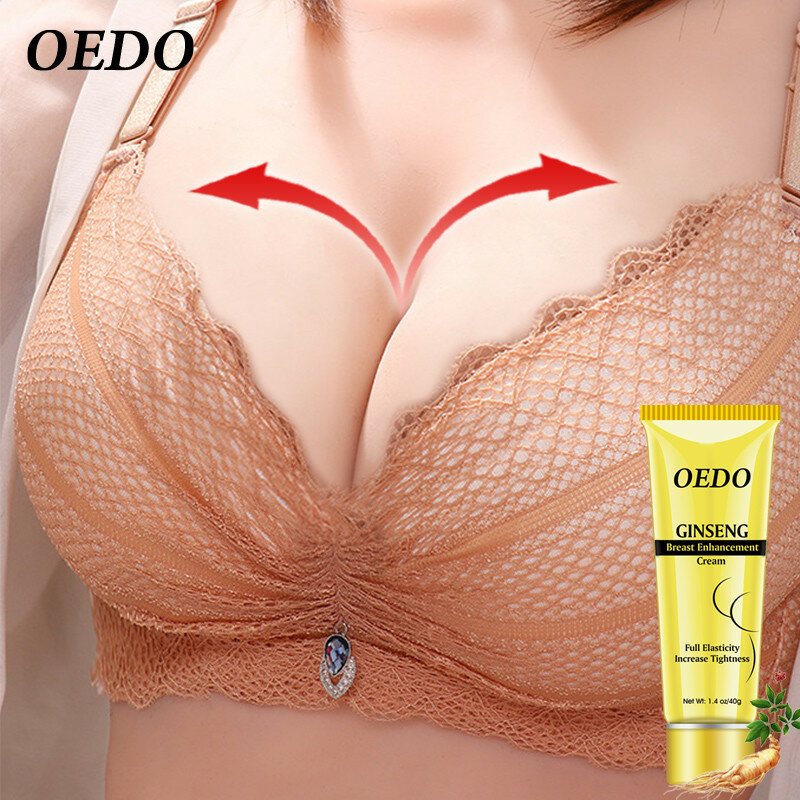 OEDO-Crema de aumento de pecho de Ginseng para pecho para mujer, aumento de pecho, aumento de pecho femenino, masaje reafirmante, cuidado del pecho