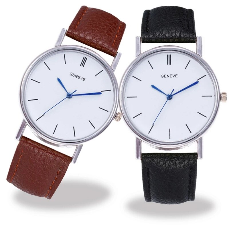 Relojes de marca Ginebra para hombre y mujer, pulsera de lujo, regalo de San Valentín, reloj de examen de Estudiante