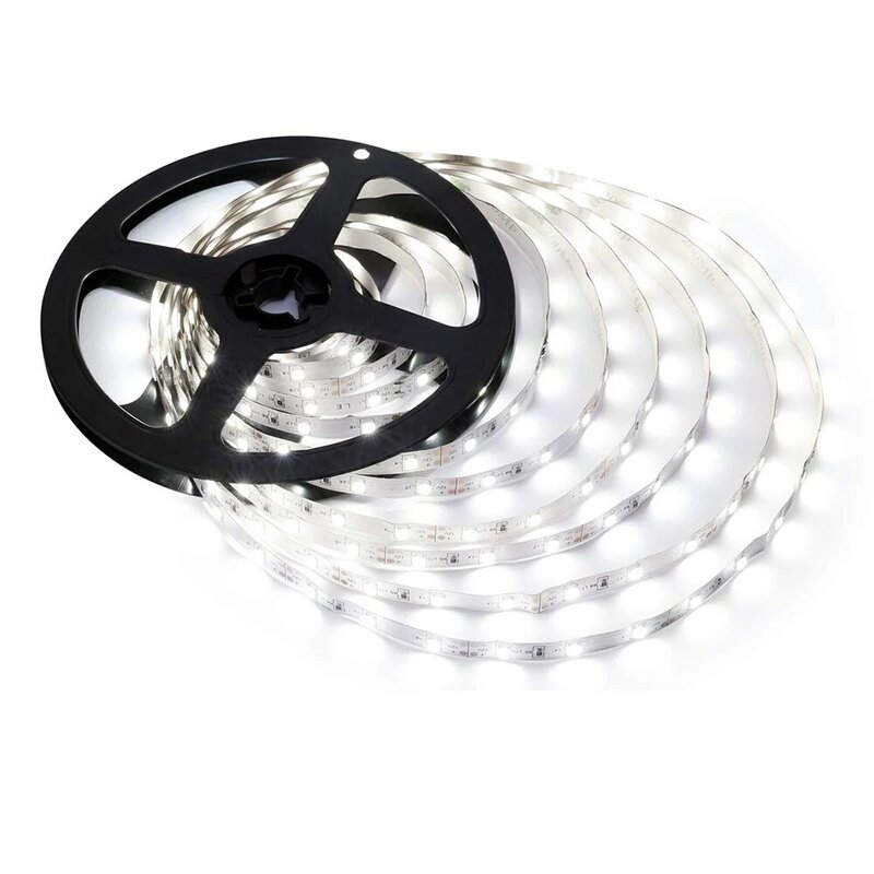 Tira de LED 2835 para decoración, cadena de lámpara de flujo luminoso más alto que el anterior 3528, 5630, 5050 SMD, 60 LED/m, 12V, 5m/rollo