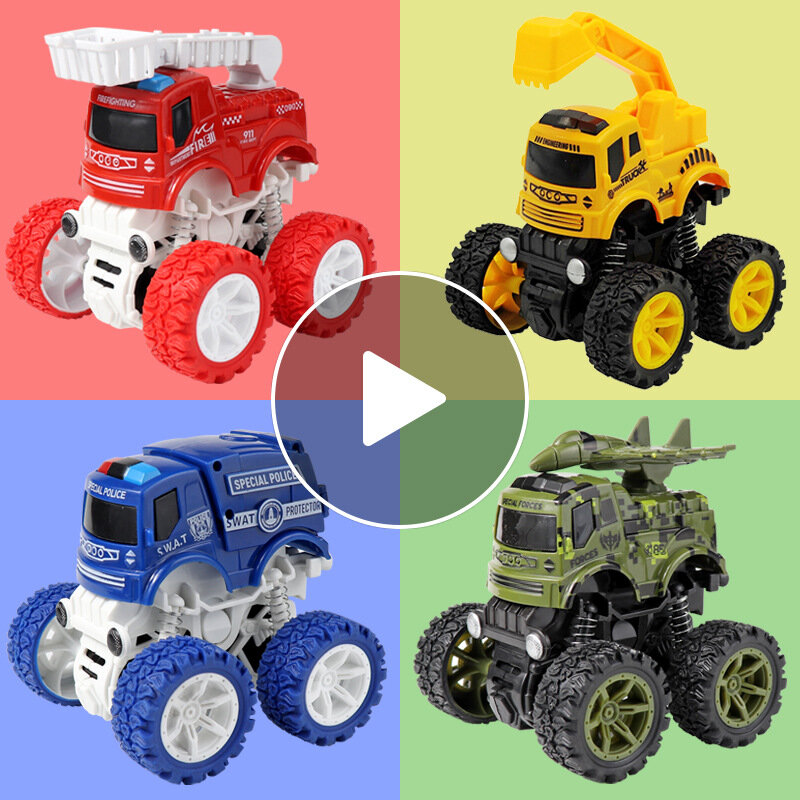 Kinder Spielzeug Junge Vier-rad Drive Off-road Military Feuer Engineering Fahrzeug MIni Auto Spielzeug Geschenk für kinder