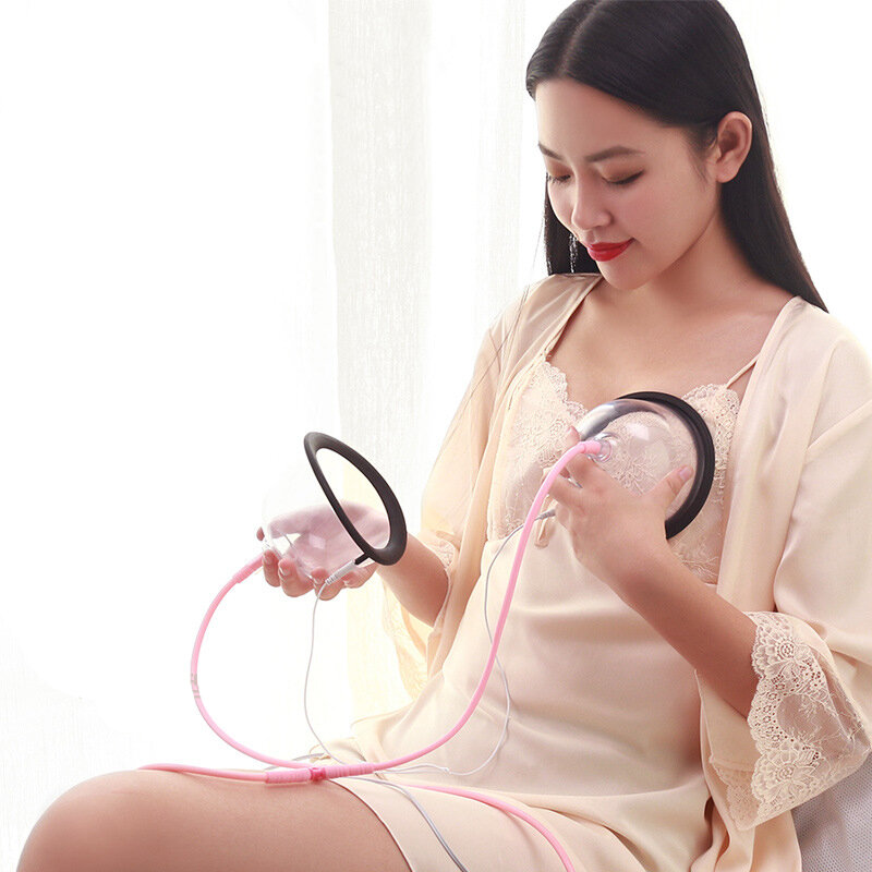 Electric Vacuum Breast Machine Enlargement Pump For Chest Massage & Butt Lifting Body Shaping Beauty Device Gua Sha Cupping Cup