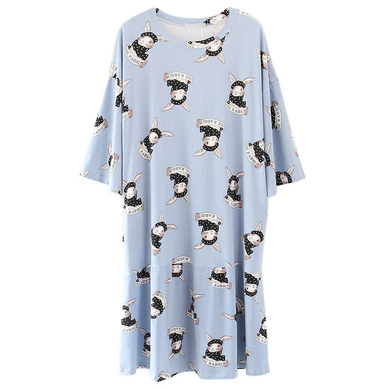 Весенняя, летняя, осенняя Милая Ночная рубашка для беременных женщин верхняя одежда платье стройнящее хлопковое спальное платье XXXXXL Fat M200