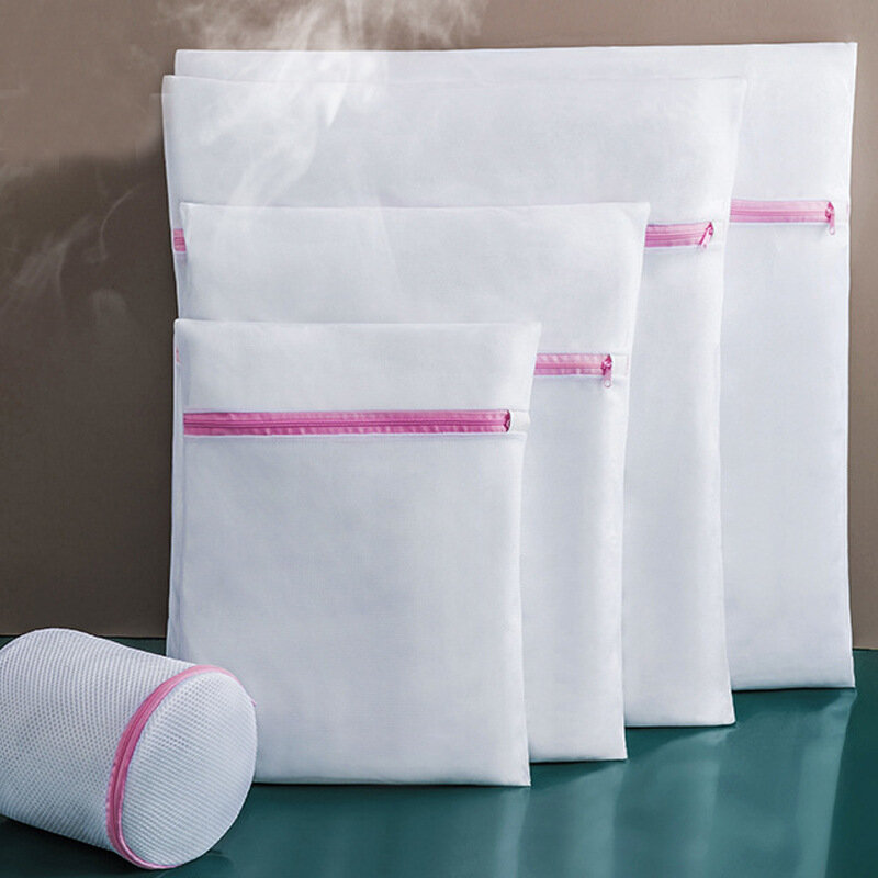 Ensemble de sacs à linge en maille 5 tailles, panier à linge en Polyester pour la maison, filet grossier, sacs à linge pour Machines à laver, sac à soutien-gorge en maille