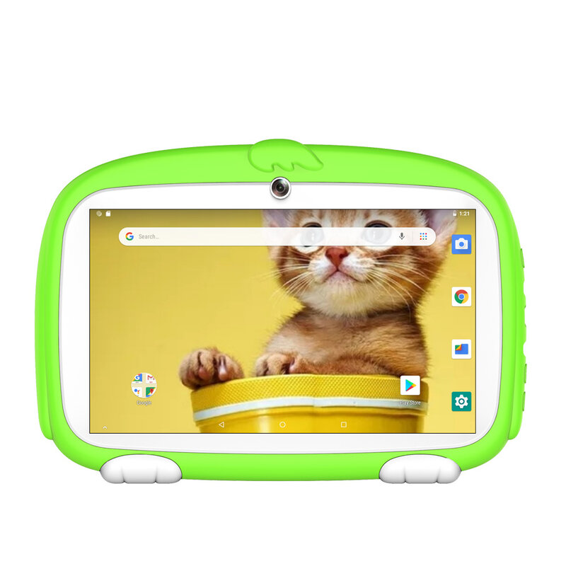 Новинка 7-дюймовый планшетный ПК Google Android 9,0 четырехъядерные Детские планшеты Google Play Bluetooth WiFi Двойная камера детские подарки