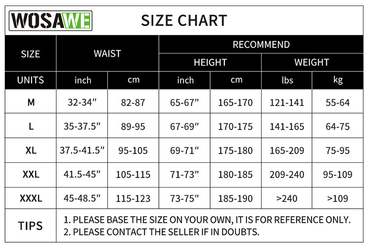 WOSAWE 2022 Cycling Shorts with pads Men Quick Dry Breathable Bicycle 5D Gel Padded Bike Underwear MTB Cycling gel Shorts
