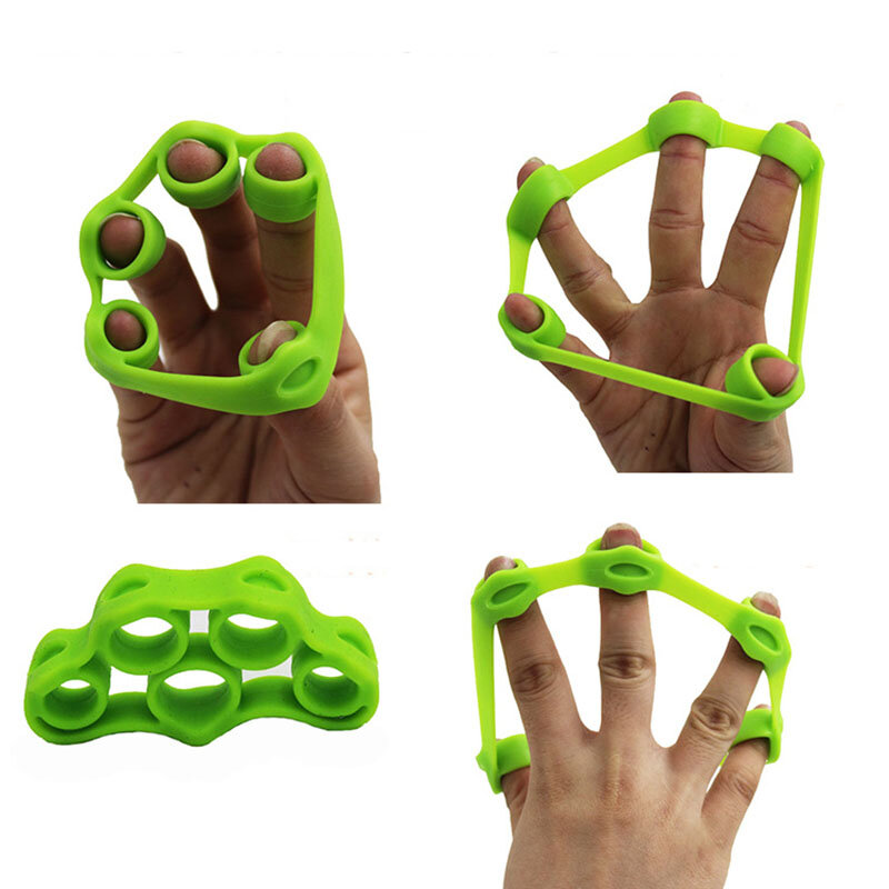 Silicone Finger Stretcher Hand Resistance Bands Hand Extensor Exerciser Finger Grip Strengthener Strength Trainer Gripper