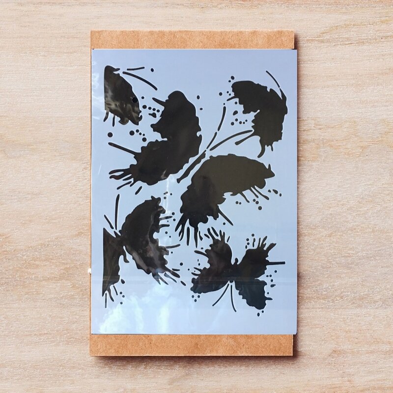 A4 29cm borboleta ponto de tinta diy estênceis estênceis pintura de parede scrapbook coloração gravação álbum modelo decorativo