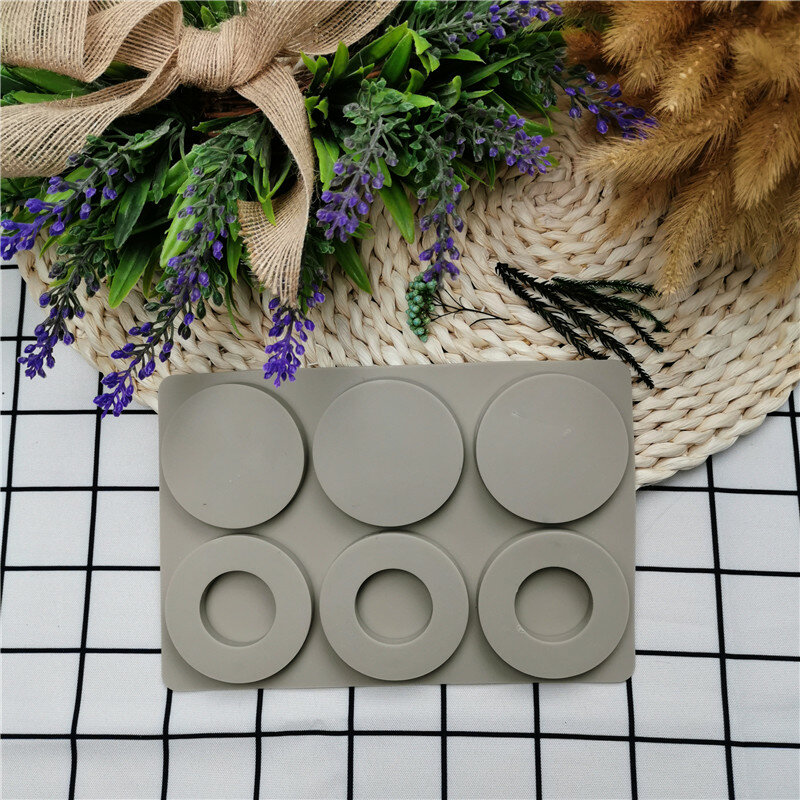 MILIVIXAY 20.3cmx13.7cmx1cm DIY Soap Flower Candle Mould Aromatherapy Wax Silicone Molds Clay Craft Resin Mold