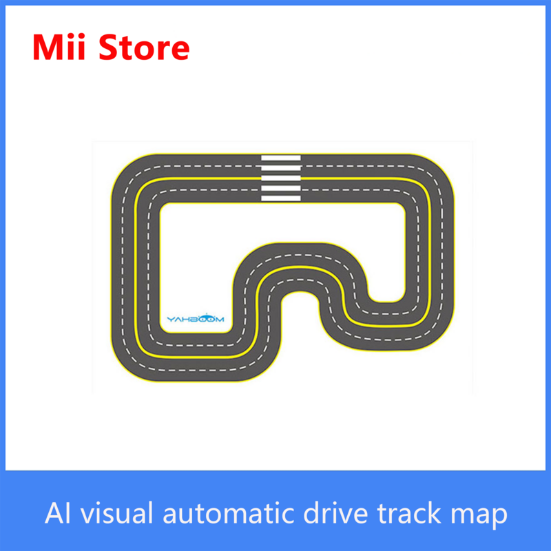 Mapa de piloto automático Yahboom para Jetbot AI, robot de entrenamiento de coche, Patrulla de línea de seguimiento visual