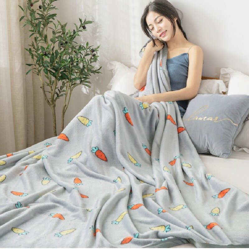 Осенне-зимнее утолщенное Флисовое одеяло хорька, усовершенствованное Флисовое одеяло Falai с шифрованием, облегающее одеяло, покрывало для а...