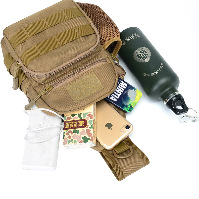 Mochila militar esportiva, bolsa tática de ombro para acampamento, caça e pesca