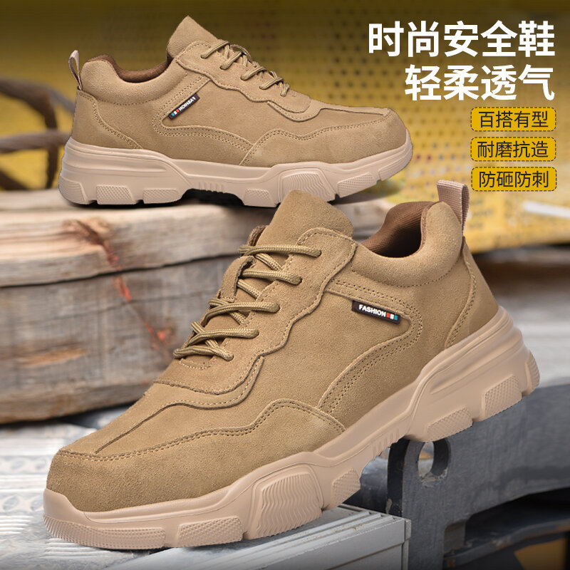 Men Safety Shoes Work Sneakers Indestructible Work Safety Boots Men's Light Shoe Steel Toe Shoes Sport Safety Shoes Dropshipping