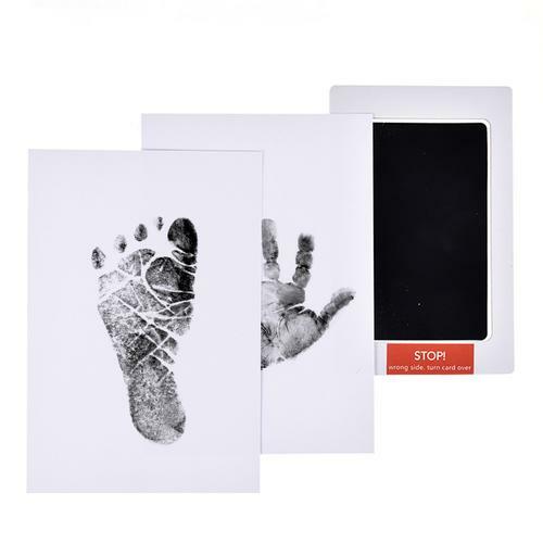 Bebê pegadas handprint almofadas de tinta seguro não-tóxico kits de almofadas de tinta para o chá de bebê crianças memorial presente