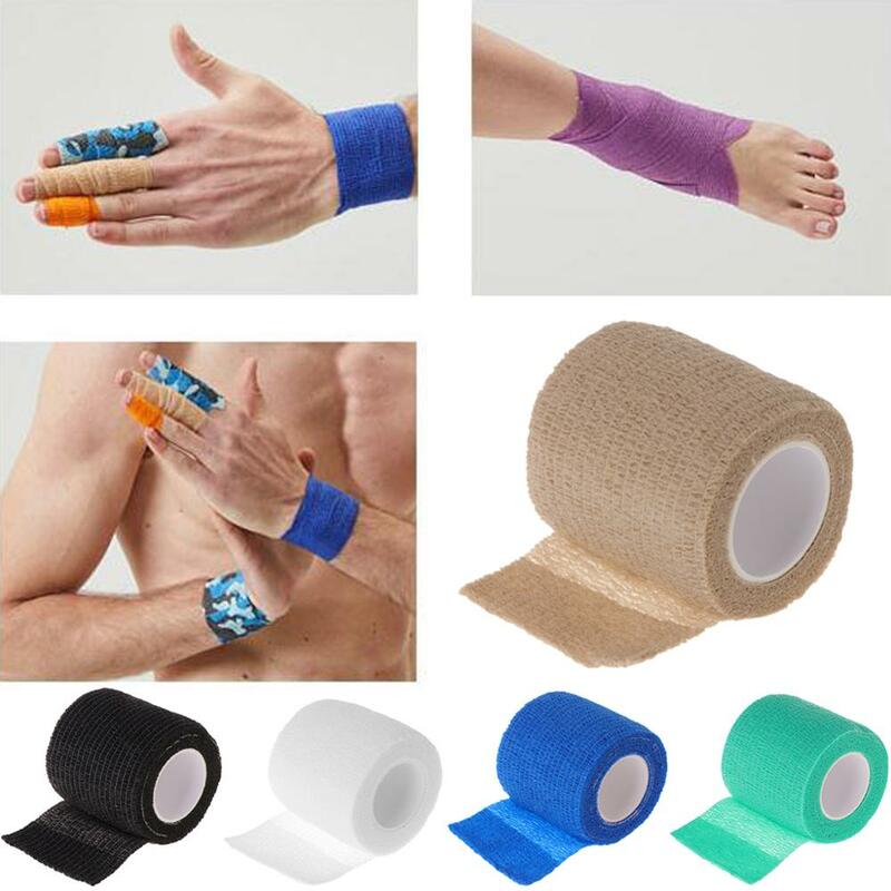 1x tatuagem descartável auto-adesivo elástico bandagem aperto capa envoltório esporte fita antiderrapante bandagem para equipamentos esportivos restrições