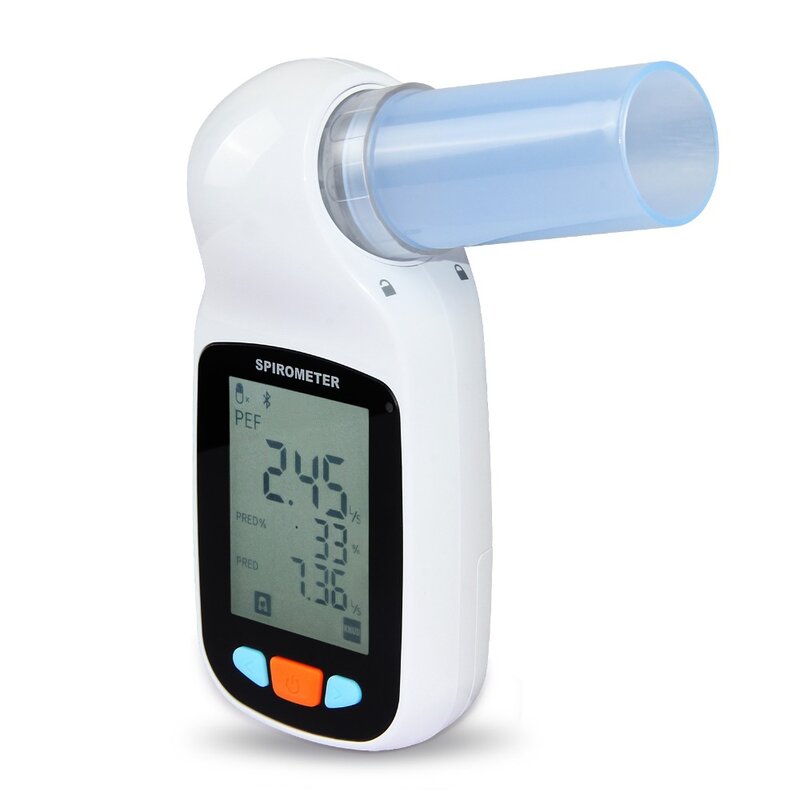 Spirômetro digital contec sp70b respiração pulmonar diagnóstico vitalógrafo spirometria + software