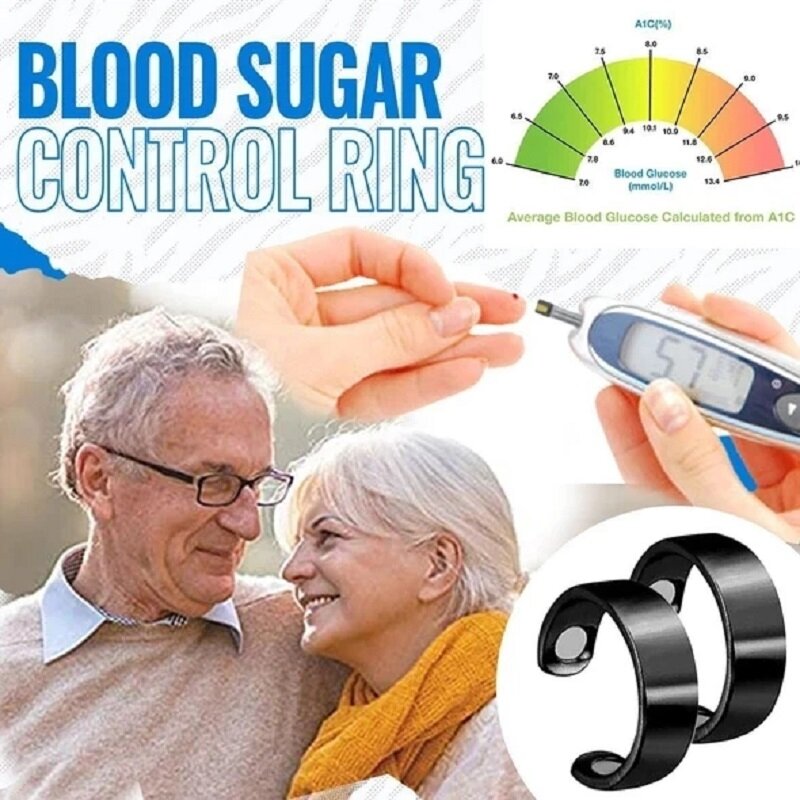 Anello anello per il controllo della glicemia Monitor per il diabete misuratore di glucosio nel sangue per la salute Anti-russamento sull'anello aiuto per il sonno russare