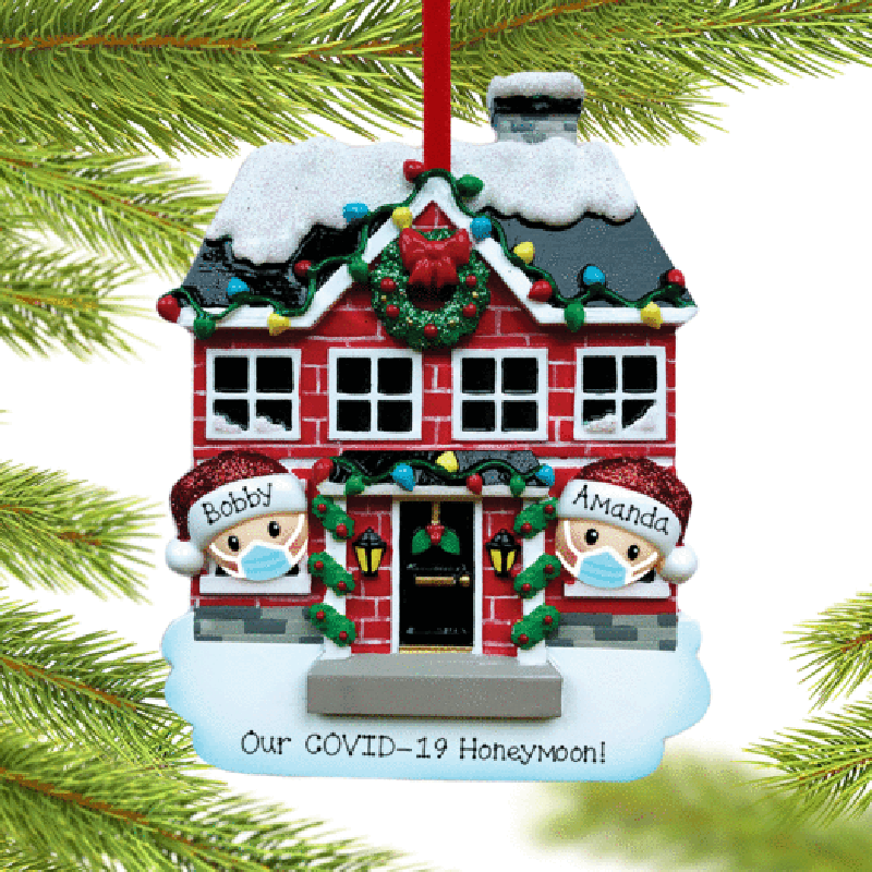 ホット分離クリスマスパーティーの装飾ギフトサンタクロース選手クリスマスツリー装飾シリーズにファミリーハウス