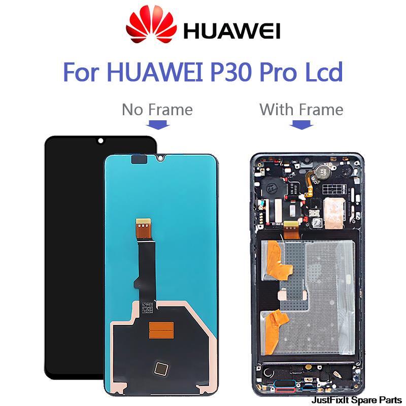 Super amoled original para huawei p30pro lcd para huawei p30 pro display lcd tela de toque digitador assembléia VOG-L29