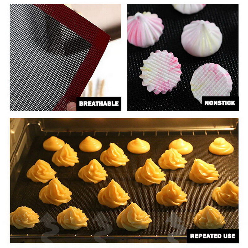 Antihaft-backmatte Hitzebeständig Ofen Blatt Liner Für Cookie Brot Kekse Puff DIY Backen Gebäck Silikon Matte Küche Werkzeuge