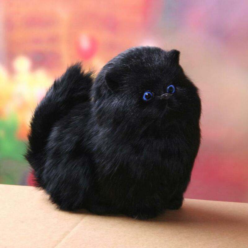 Kuulee pluszowa symulacja kot elektroniczny zwierzak lalka imitacja zabawka w kształcie zwierzątka z funkcją dźwięku miau dziecięce słodkie zwierzątko Model zabawkowy