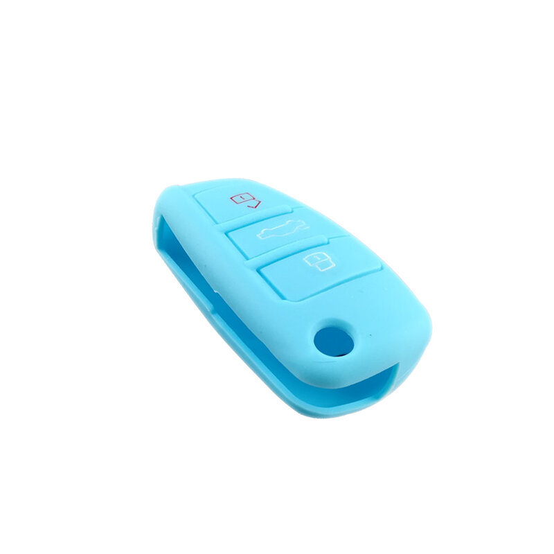 Silicone Remote Key Holder Cover Case Fit For Audi-A3 A4 A6 A8 TT Q7 S6 Coolbestda Silicone Key Fob Cover