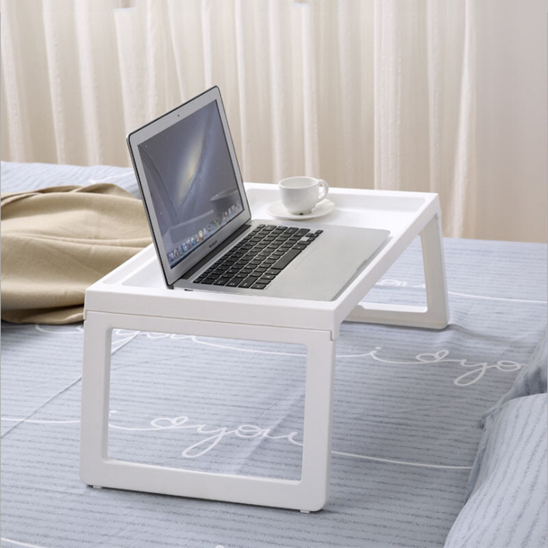 Mesa dobrável para laptop, pequeno, de plástico, para sala de jantar ou dormitório simples, para estudantes