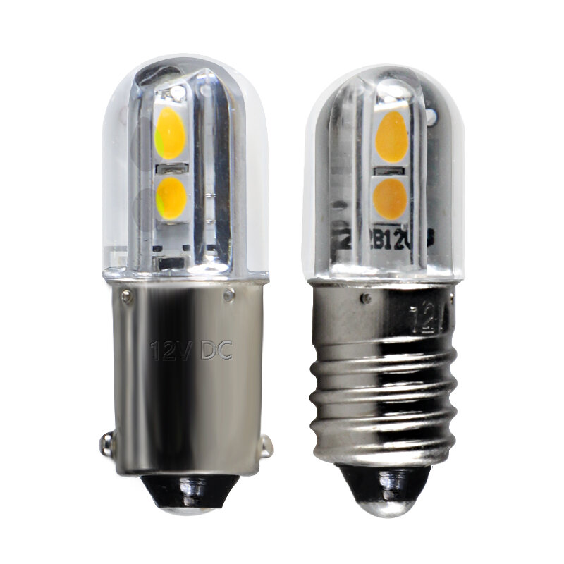 Lampara Super Mini Led lampadina E10 BA9S T4W 6v 12v 24v 36v 48v 110v 220v indicatore spia segnale lampada a risparmio energetico rosso blu