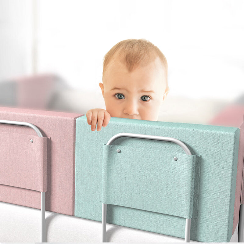 Baby Bed Bumper Crib Rail Guard Pasgeboren Bed Barrière Hek Verstelbare Veiligheid Vangrail Thuis Kinderbox Kinderen Hek