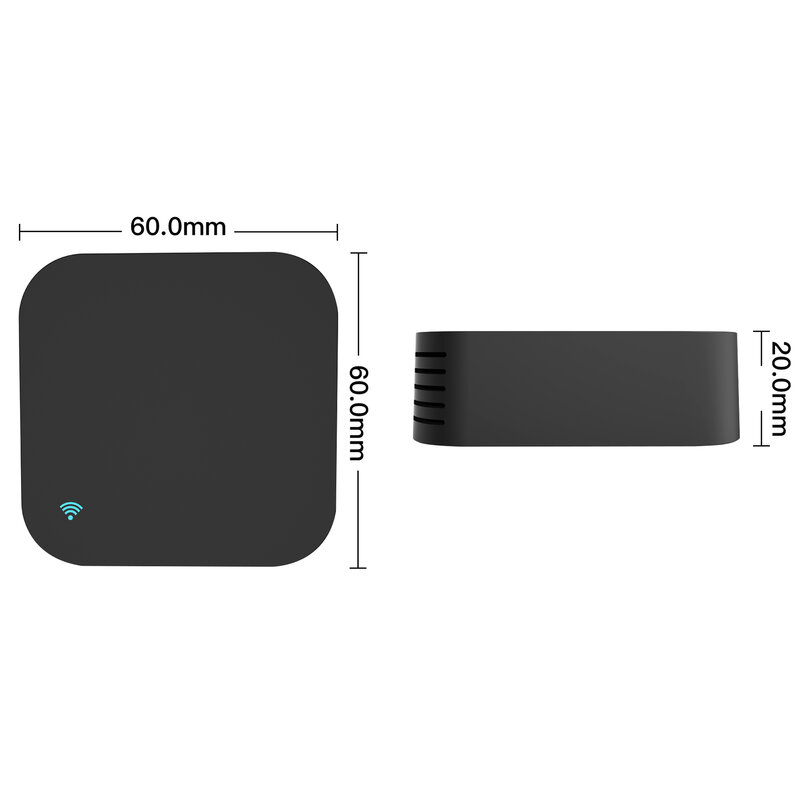 Tuya-Sensor inteligente de temperatura y humedad con Control por voz, Sensor de temperatura con WiFi, Control remoto, S06Pro