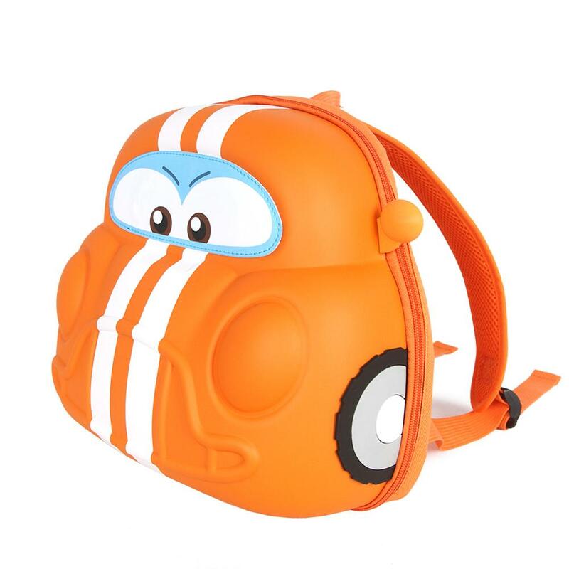SUPERCUTE backpack for boys girls 3D cartoon Car Shape kids backpack fashion cute kids toy storage bag outdoors travel kids bag