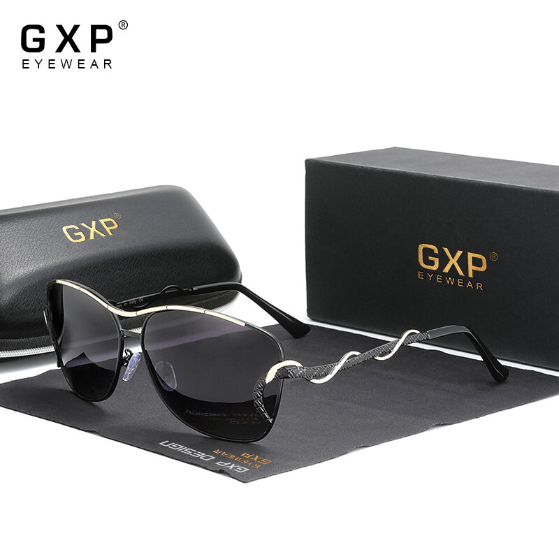 GXP 럭셔리 나비 선글라스 여성 그라디언트 컬러 태양 안경 UV400 빈티지 브랜드 디자이너 음영 안경 Oculos