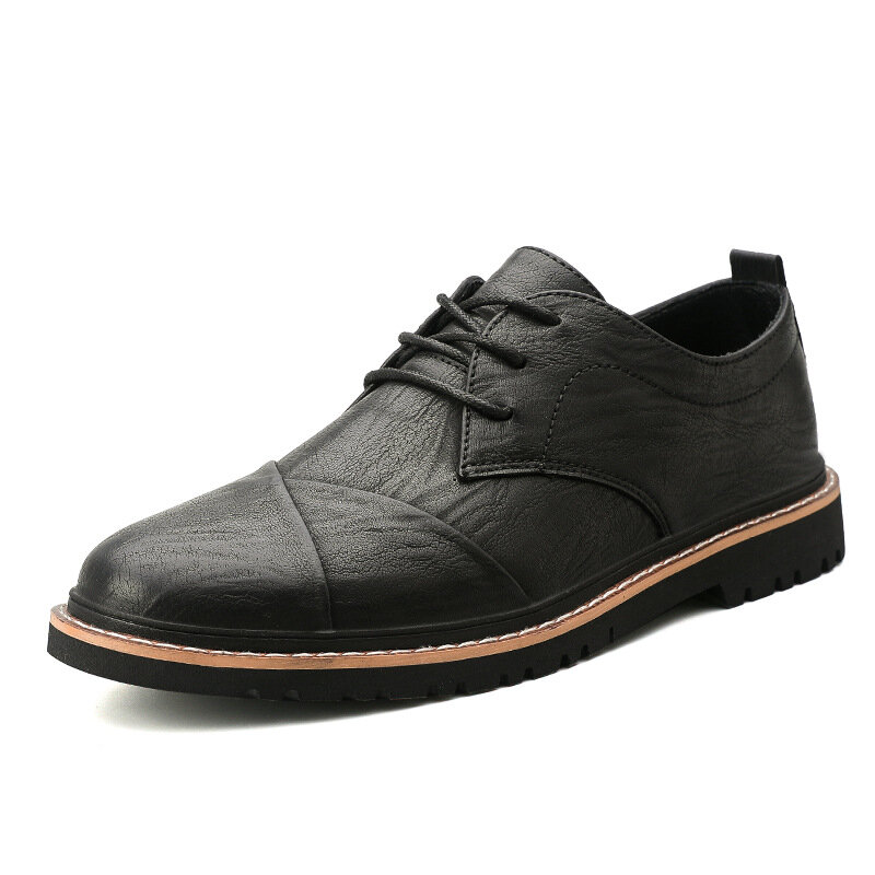 أحذية للرجال من Oxfords موديل بريطاني أحذية رسمية للأعمال من الجلد الطبيعي أحذية رسمية للرجال بدون كعب بجودة عالية بدون كعب موديل 365