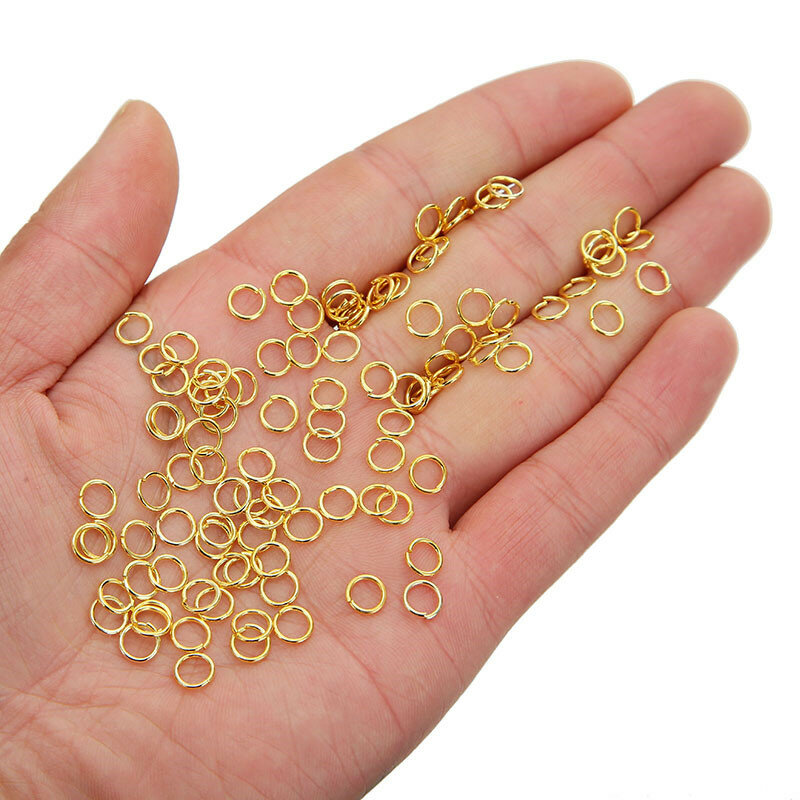 Conectores de anéis divididos de anéis, colar diy, jóias, busca por conta, acessórios de fabricação, 400