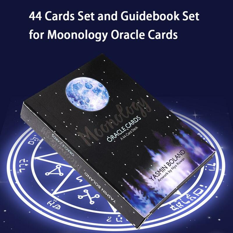 أكثر مضحك! 44 بطاقات ودليل عالية الجودة لون صندوق القمر التعلم أوراكل بطاقة الجملة التسليم السريع دروبشيبينغ CSV