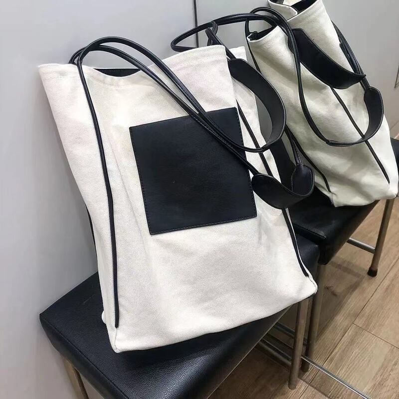 Designer de grande capacidade saco para mulher shopper crossbody sacos alça ombro largo feminino tote bolsas saco de emenda de náilon