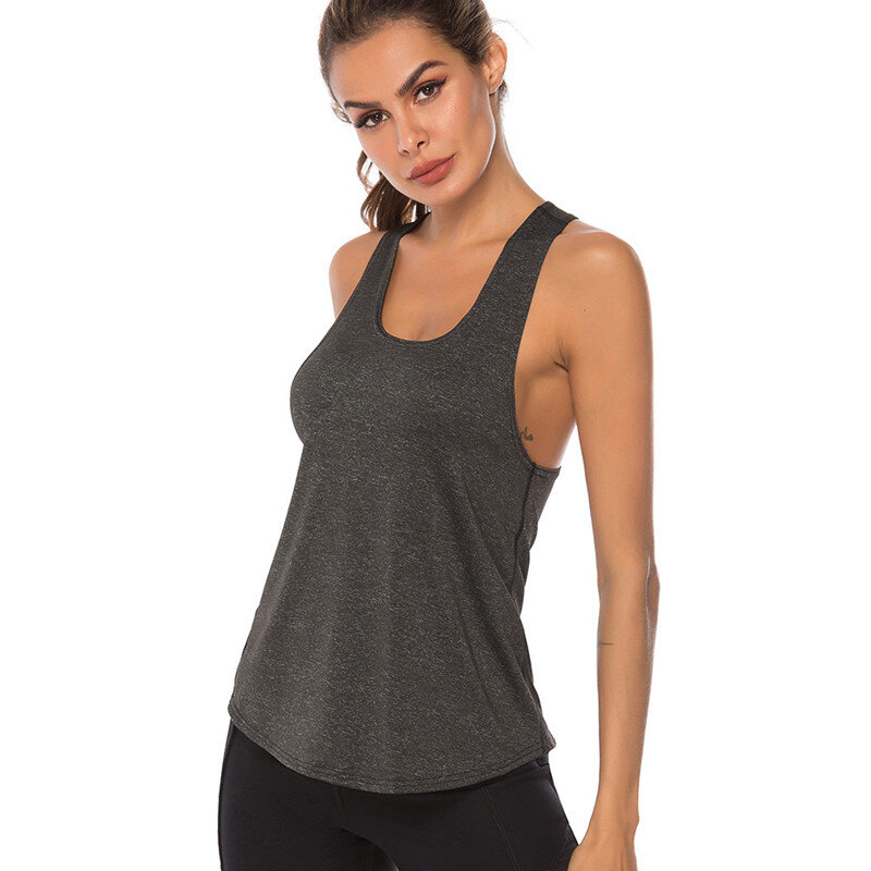 ropa deportiva mujer 2022 Vest Loose Tank Running Workouts Clothes yoga Stretch Sexy Blouse Gym Sports Shorts Athletic Sportwear