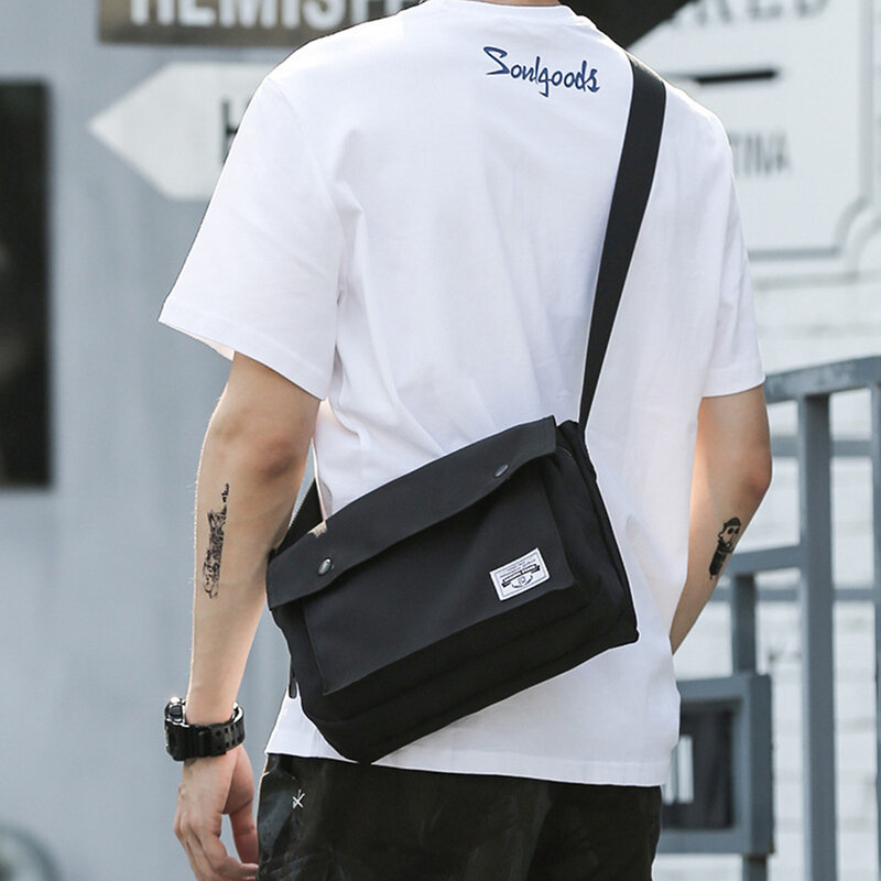 Повседневная мужская камуфляжная сумка-мессенджер, водонепроницаемая сумка через плечо, мужская деловая сумка с клапаном, большая школьна...
