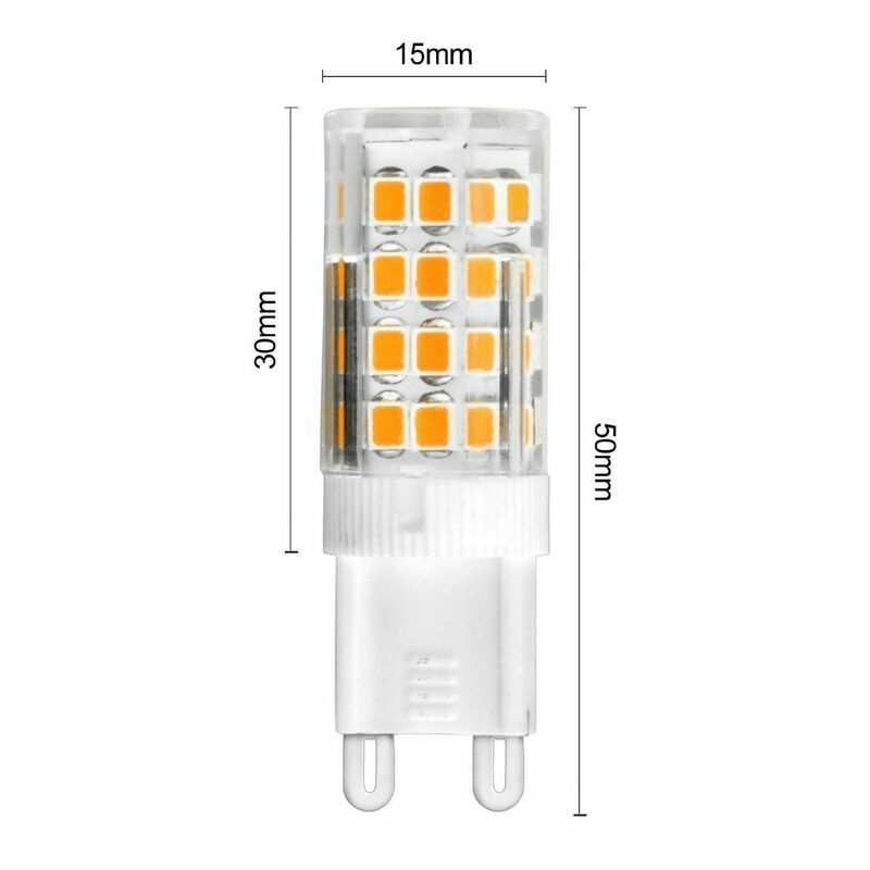 Bombilla LED de cerámica SMD2835, foco blanco cálido/frío, reemplaza las luces de cápsula de luz halógena de 45W, G9, CA 220V, 5W, 1 ud.