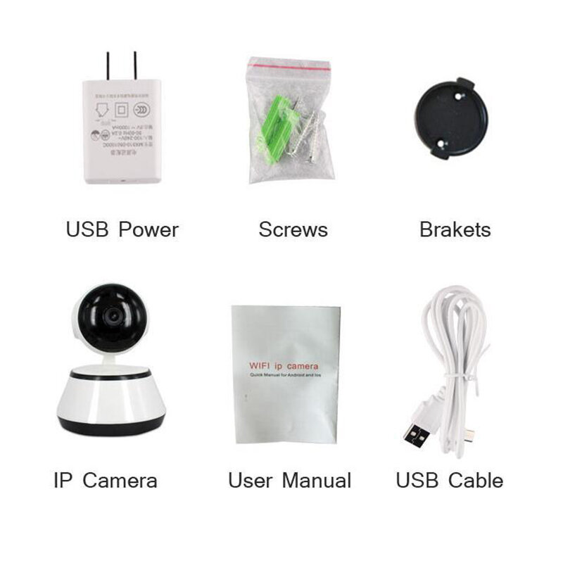 Telecamera panoramica V380 Pro WiFi IP Camera Home Security Wireless Smart Camera wi-fi Audio Record sorveglianza Baby Monitor Indoor