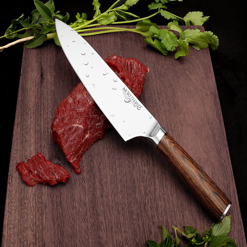 Ensemble de couteaux de Chef japonais couteaux de cuisine professionnels allemagne 1.4116 couteau utilitaire de boucher de légumes en acier à haute teneur en carbone pour la cuisine