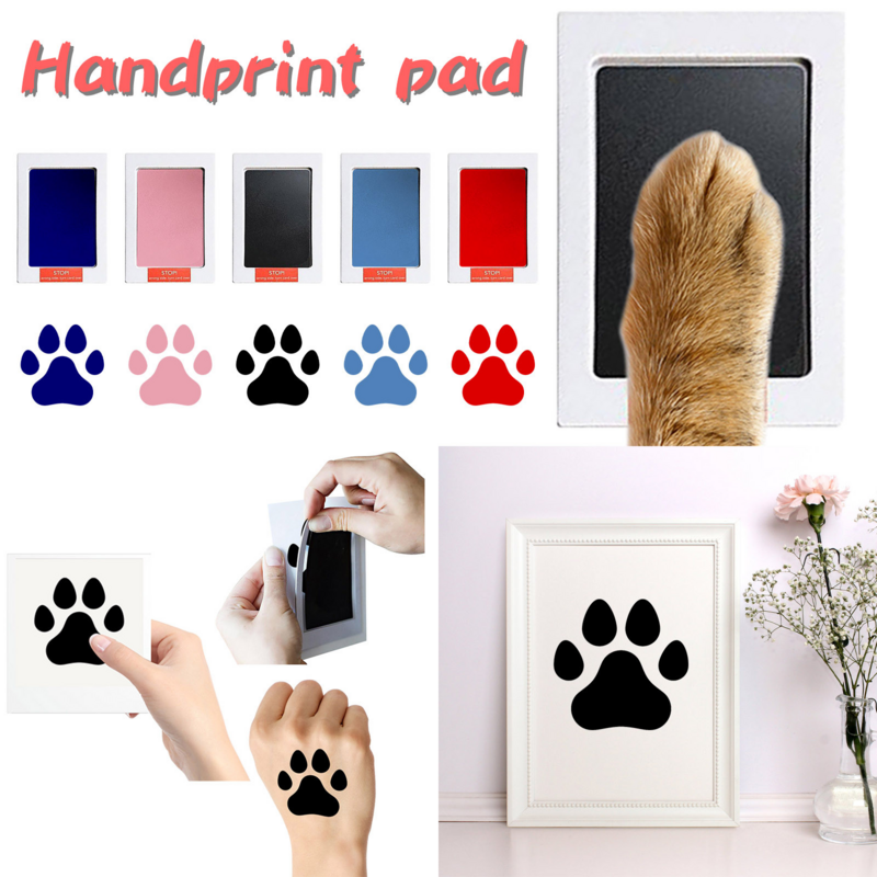 Baby Hand Print Footprint Imprint Ink baby Handprint mud foot print Ink Pad Baby Souvenirs baby hand and footprit mold hundred