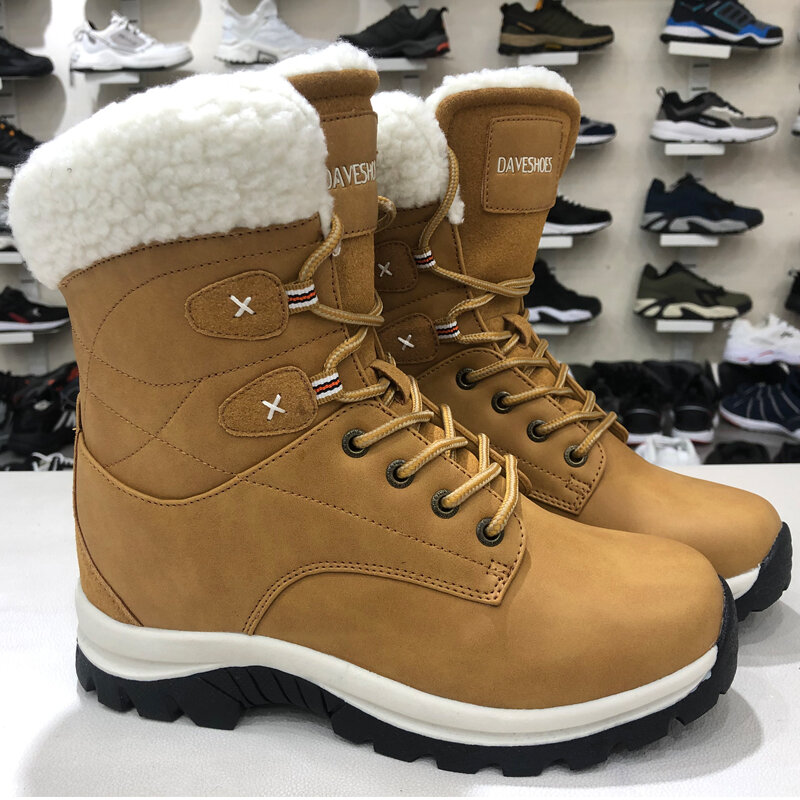 Women Boots Couple Shoes  Men's Waterproof Snow Boots For Winter Shoes Women Casual Lightweight  Botas Mujer Warm Winter Boots